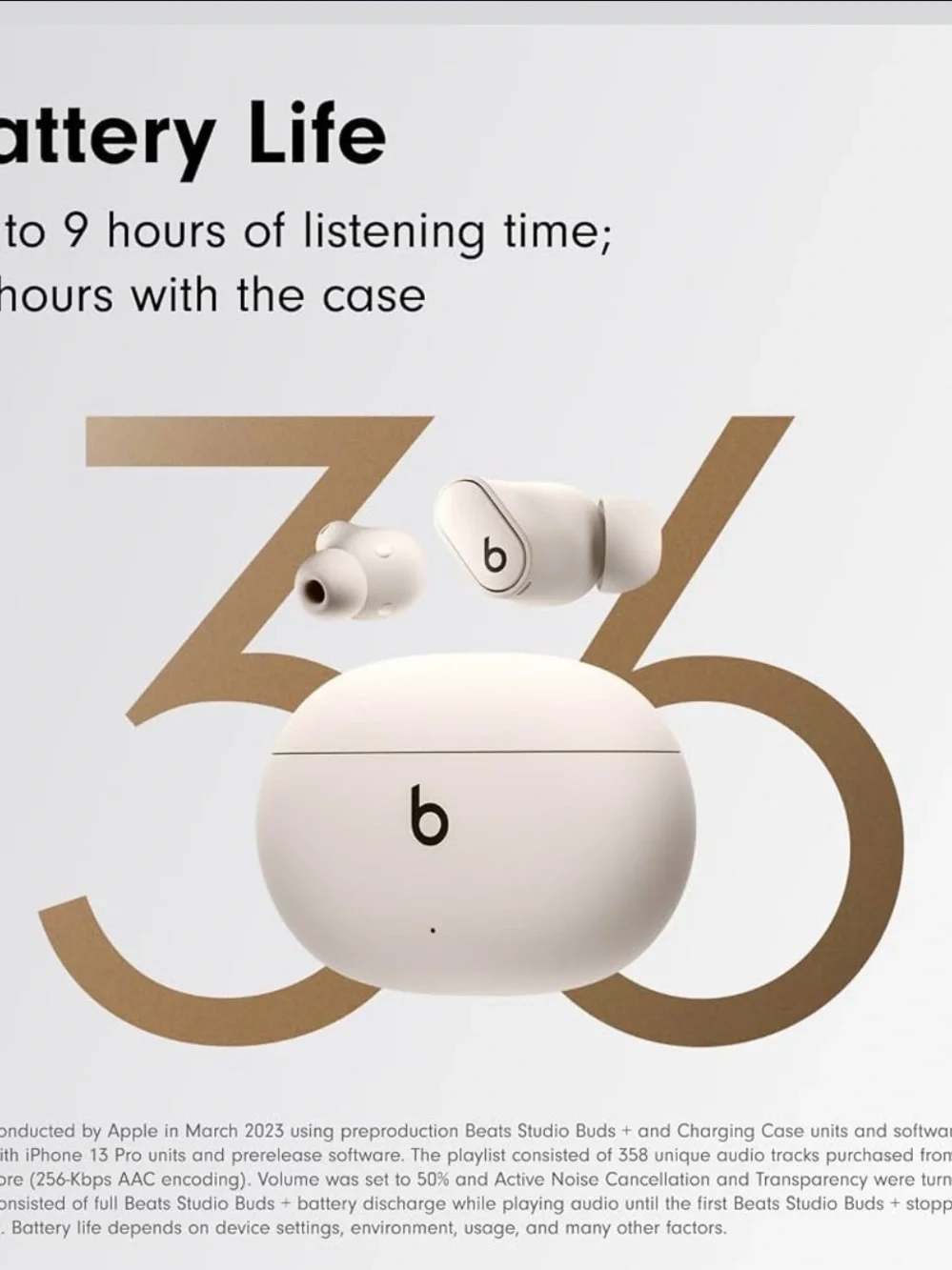 Beats Studio Buds+ True Wireless Earbuds - Cream (Beats)